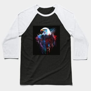 Cosmic Drip Tie Dye American Eagle Baseball T-Shirt